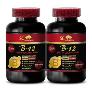 Frascos de vitamina b-12 metilcobalamina 5000 para energía deportiva