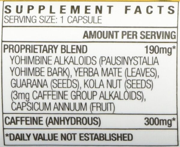 Frascos Yellow Hornet suplemento herbal para energía y enfoque