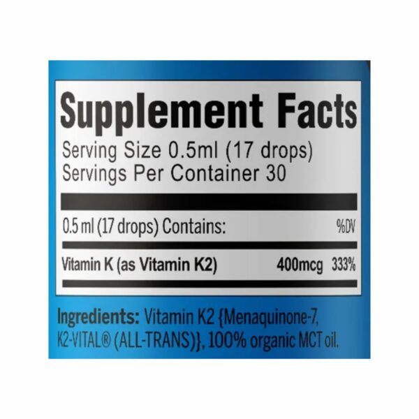 Version 1.0.0 Presentación de la botella K2 MK-7