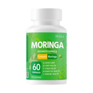 Frasco de Frcola Moringa Orgánica Cápsulas