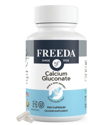 Frente del frasco FREEDA Calcium gluconato