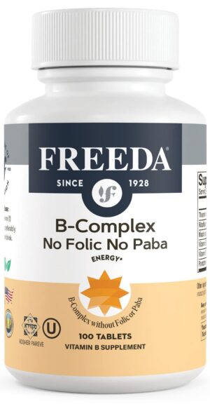 Version 1.0.0 Freeda suplemento Complejo B sin ácido fólico 100 cápsulas