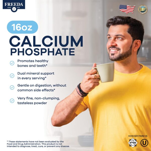 Version 1.0.0 Etiqueta Freeda fosfato de calcio polvo