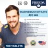 Tabletas recubiertas citrato de magnesio Freeda 400 mg