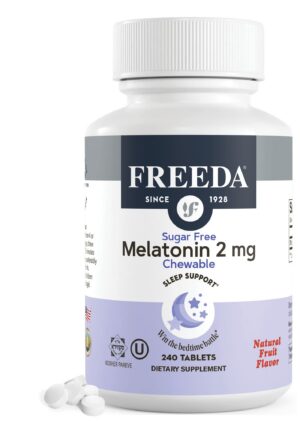 Freeda melatonina masticable 2mg sin azúcar 240 tabletas