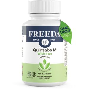 FREEDA multivitamínico diario con hierro botella frontal