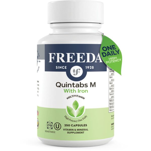 FREEDA multivitamínico diario con hierro botella frontal