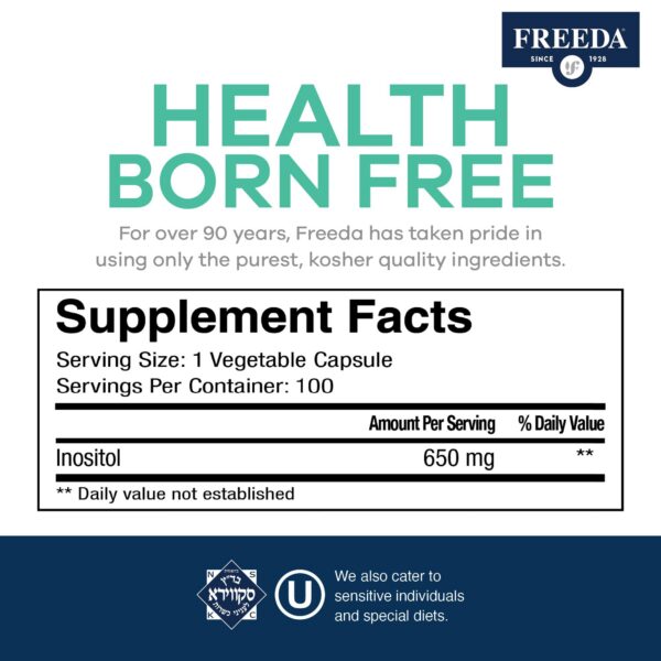 Version 1.0.0 Etiqueta FREEDA Pure Inositol