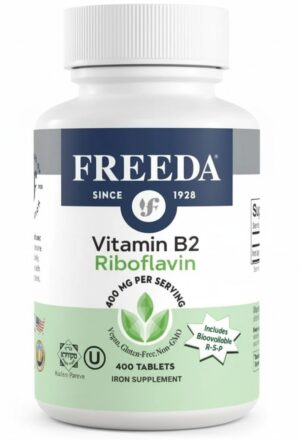 Frente de la caja Freeda-vitamina B2 400 mg