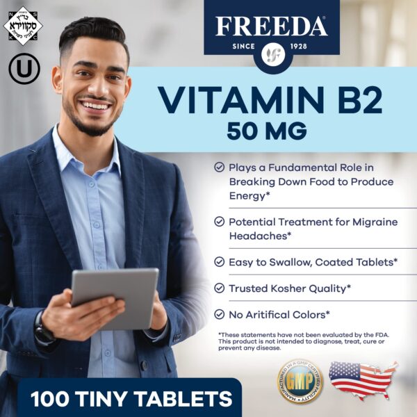 Freeda vitamina b2 envase vista lateral