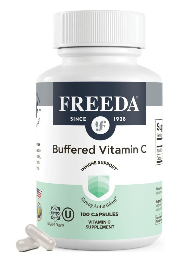 FREEDA Vitamina C búfer 500mg suplemento hermético 100 cápsulas