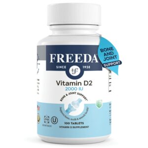 FREEDA vitamina D2 2000 UI vegana frasco