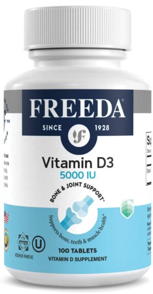 Version 1.0.0 FREEDA Vitamina D3 5000 UI botella