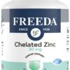 Frontal de envase Freeda Zinc Quelado 30 mg