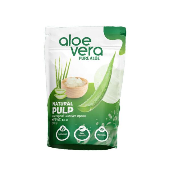 Frela aloe vera pulpa etiqueta frontal