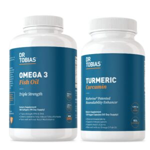 Frente de la botella Dr. Tobias Omega 3 Fish Oil