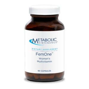 Version 1.0.0 Frente de la botella FemOne Multivitamínico para mujeres