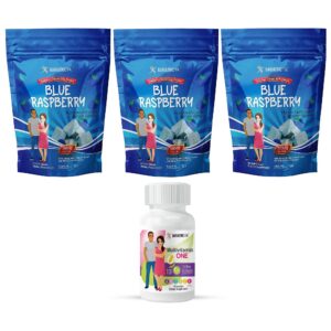 Frente de la caja del Paquete BariatricPal 90 días sabor arándano azul