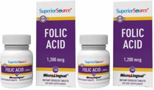 Version 1.0.0 Frente de la caja Superior Source ácido fólico 1200 mcg