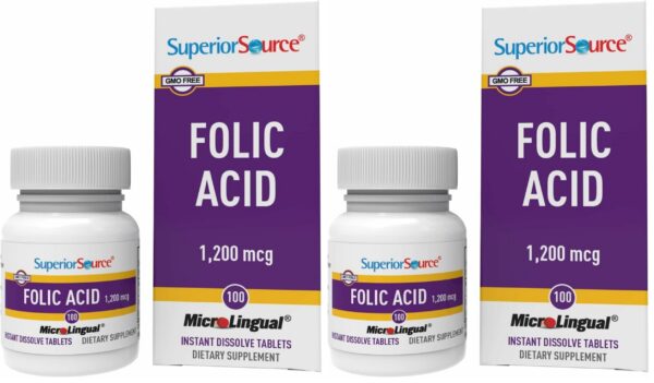 Version 1.0.0 Frente de la caja Superior Source ácido fólico 1200 mcg
