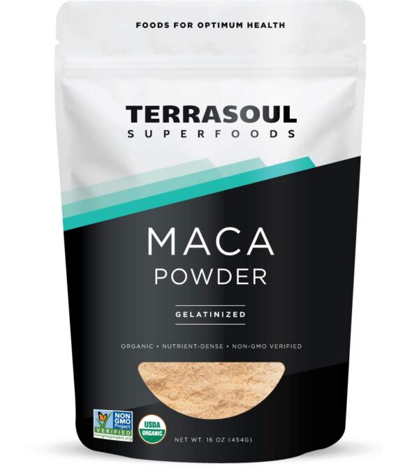 Maca gelatinizada orgánica Terrasoul en bolsa