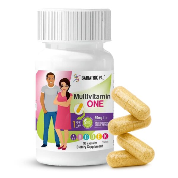 Frente de envase BariatricPal ONE cápsula diaria