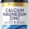 Frente del envase Carlyle Calcium Magnesium Zinc D3