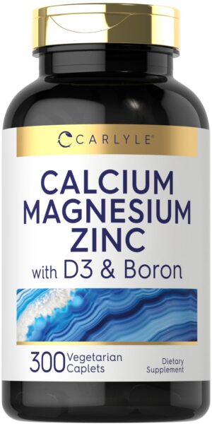 Frente del envase Carlyle Calcium Magnesium Zinc D3