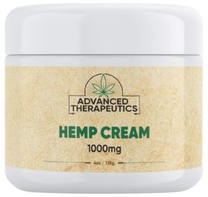 Version 1.0.0 Frente del envase de crema de cáñamo con árnica