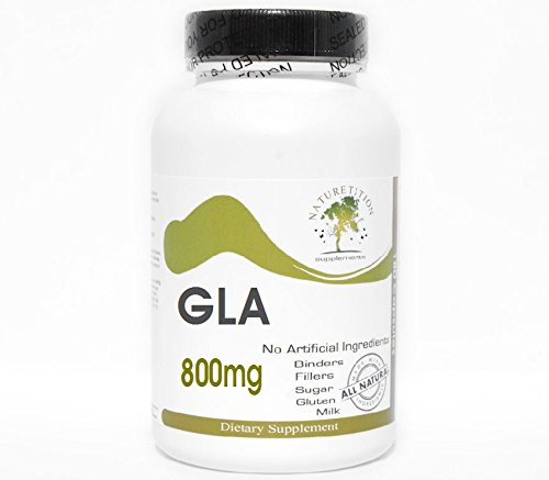 Frente del envase GLA 800 mg Naturetition Supplements