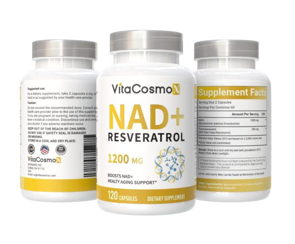 Frente del envase VitaCosmoX NAD+