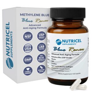 Frasco de Nutricel azul de metileno GlyNAC