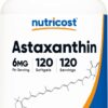 Frente del envase Nutricost Astaxanthina 6 mg