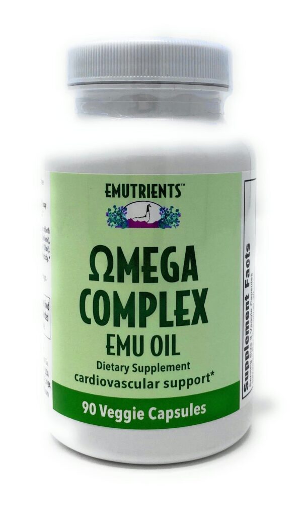 Version 1.0.0 Frente del envase Omega Complex Emu Oil