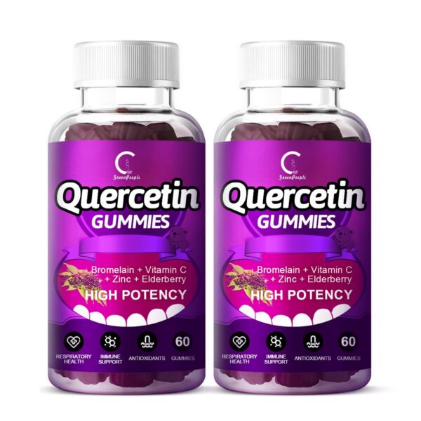 Version 1.0.0 Frente del envase Quercetin Gummies de GPGP