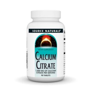 Frente del envase Source Naturals Citrato de calcio