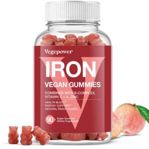 Frente del envase VegePower Hierro Gummies