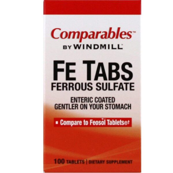 Tabletas sulfato ferroso Windmill Fe Tabs 100
