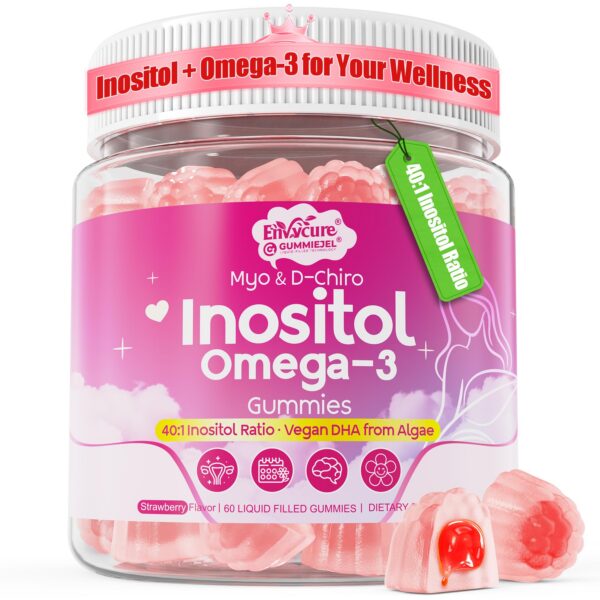 Frente de EnvyCure Gomitas Inositol Omega-3