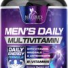 Frente de etiqueta del multivitamínico para hombres Nature's Nutrition