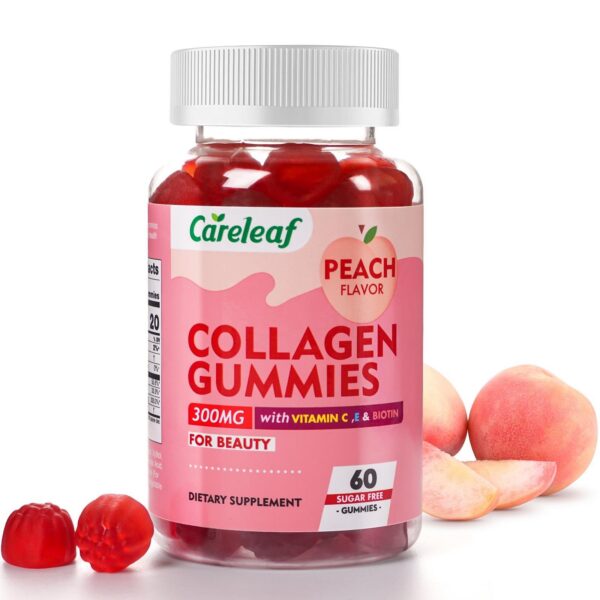 Frente del frasco careleaf Collagen Gummies