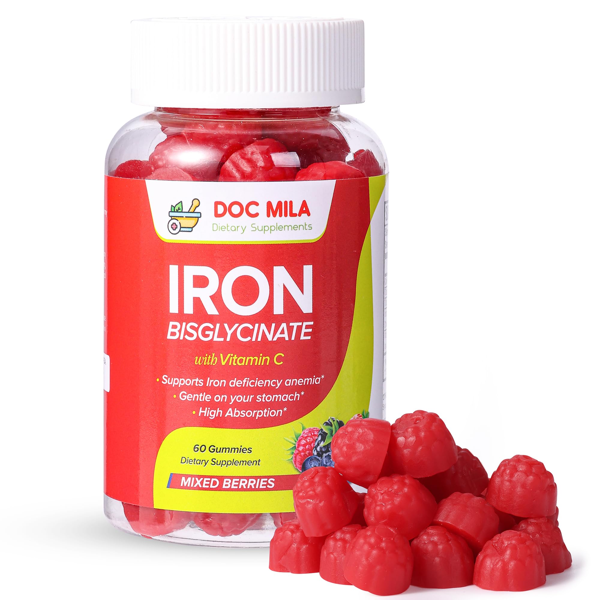 Doc Mila Iron Bisglycinate, 25 mg