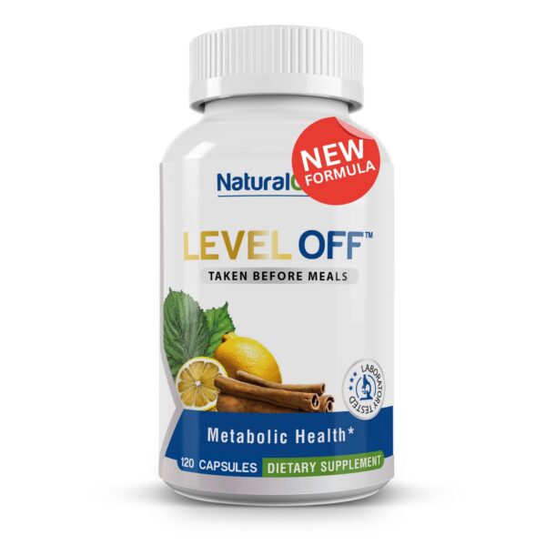 Frente del frasco Level Off de Natural Cure Labs