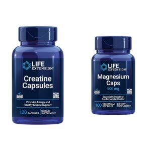 Version 1.0.0 Frente del frasco Life Extension Creatina