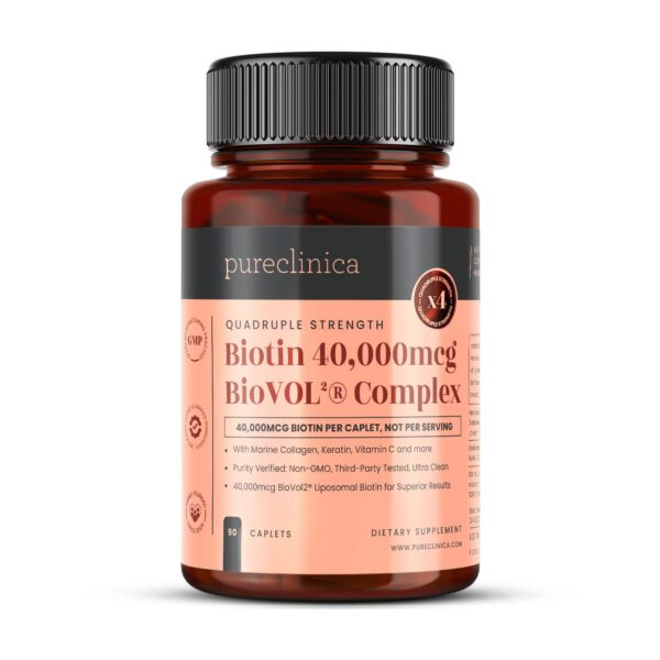 Frente de frasco PureClinica Biotin Liposomal