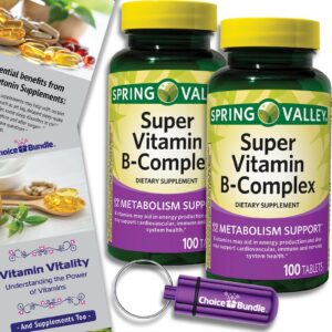 Frasco frontal de Spring Valley vitamina B-Complejo