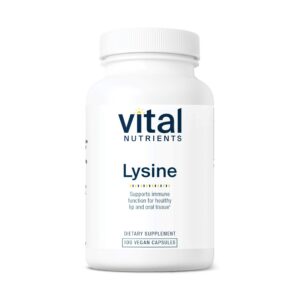 Frente del frasco Vital Nutrients Lysine