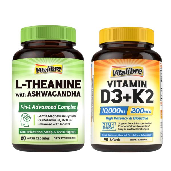 Version 1.0.0 Frente del frasco Vitalibre D3 K2 10000 UI