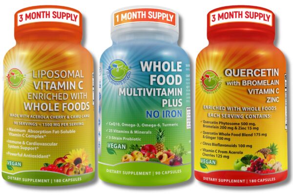 Frente del frasco de Vitamina C liposomal 1500 mg