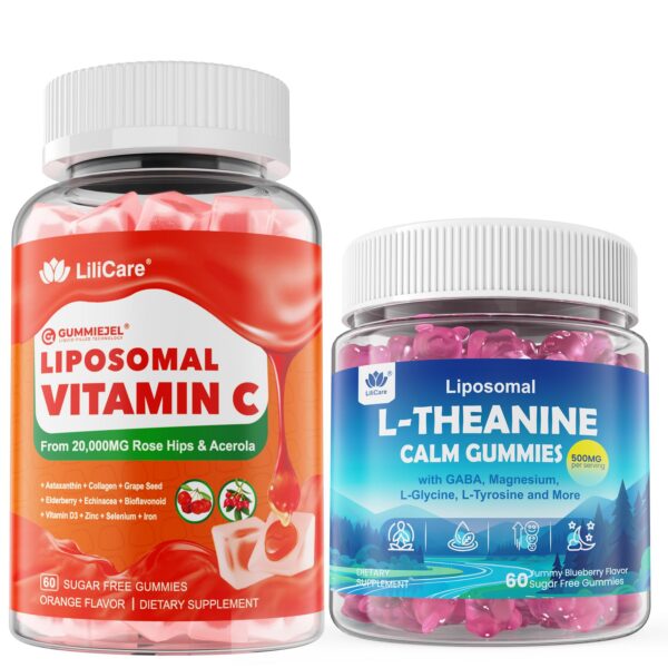 Frente de gomitas LILICARE L-Theanine y Vitamina C